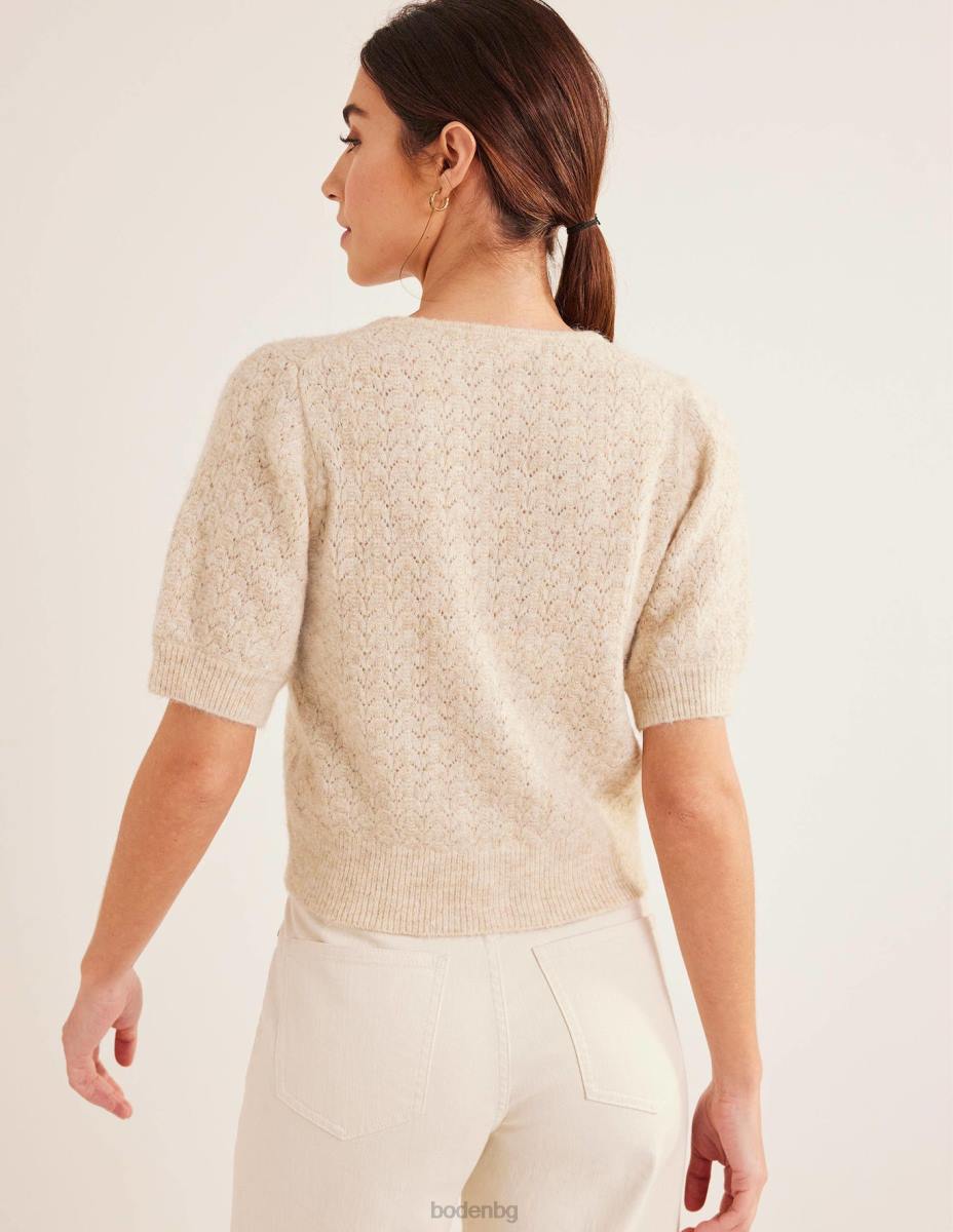 облекло Boden жилетка тип pointelle меланж от овесени ядки Жени LL681331