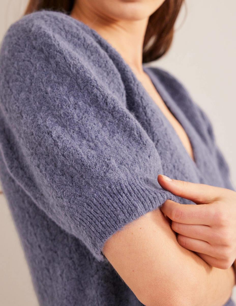 облекло Boden жилетка тип pointelle нощна сянка синьо Жени LL681566