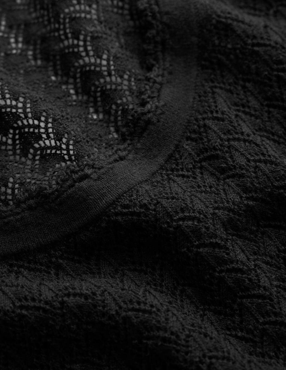 облекло Boden pointelle плетен резервоар черен Жени LL681583