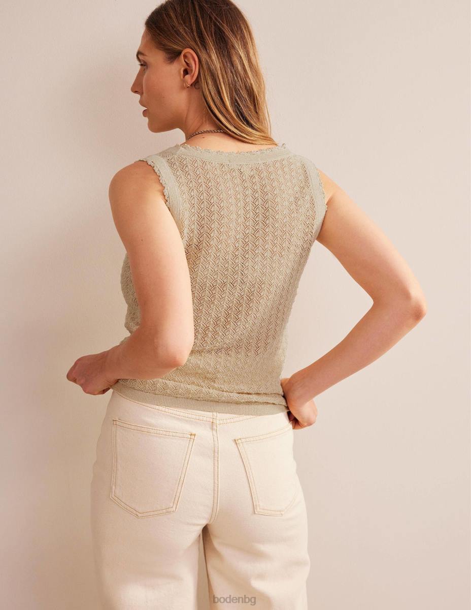 облекло Boden pointelle плетен резервоар топла слонова кост Жени LL681697