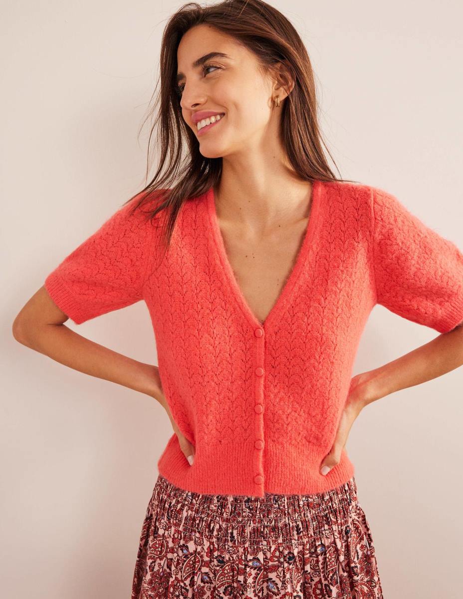 облекло Boden жилетка тип pointelle корал Жени LL681787