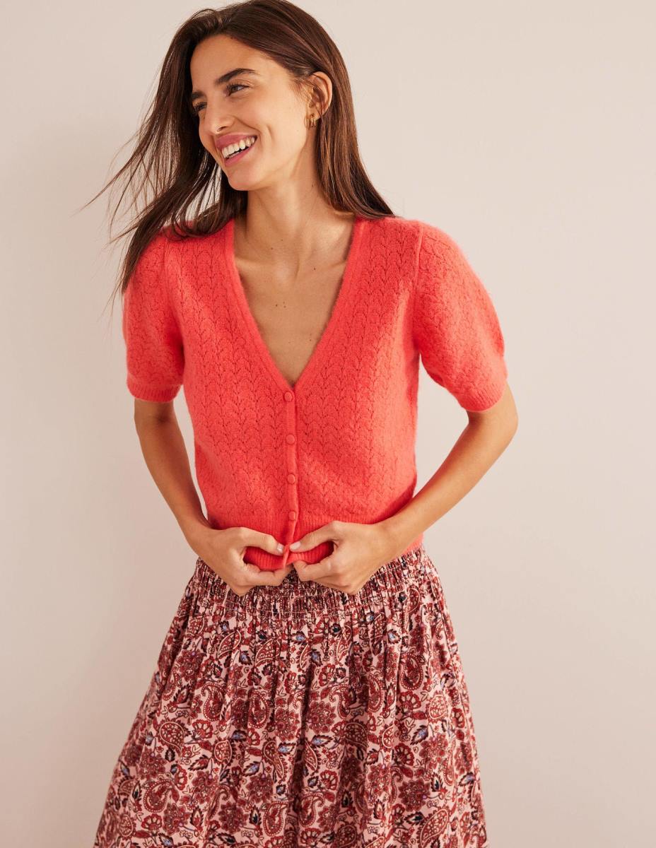 облекло Boden жилетка тип pointelle корал Жени LL681787