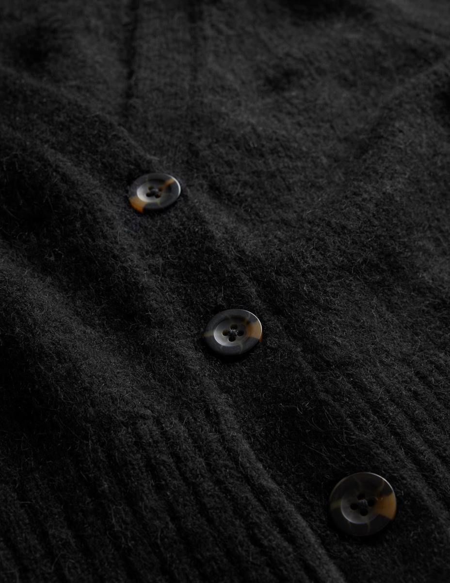 облекло Boden пухкава жилетка с v-образно деколте черен Жени LL681609