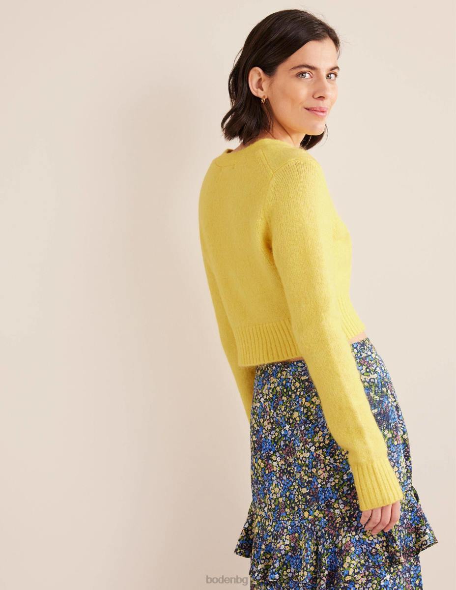 облекло Boden пухкава жилетка с v-образно деколте земна пчела Жени LL681673