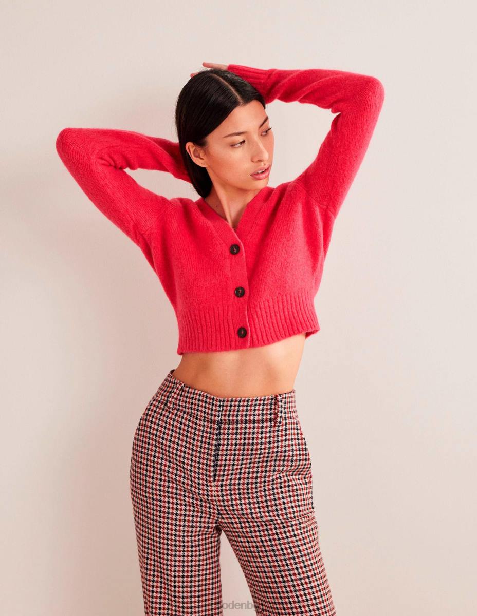 облекло Boden пухкава жилетка с v-образно деколте виртуално розово Жени LL681756