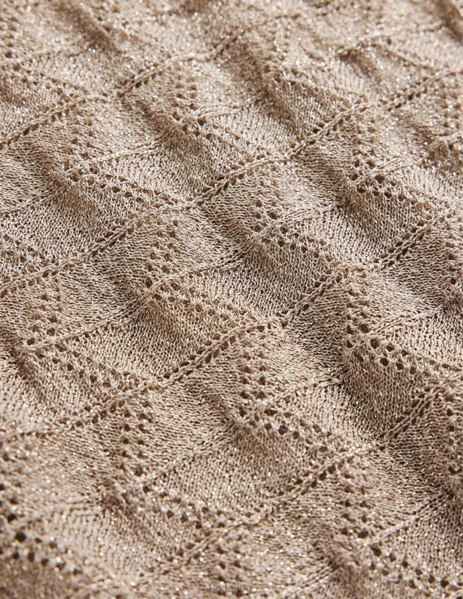 облекло Boden трикотажен плажен топ с v-образно деколте метален камък Жени LL68615