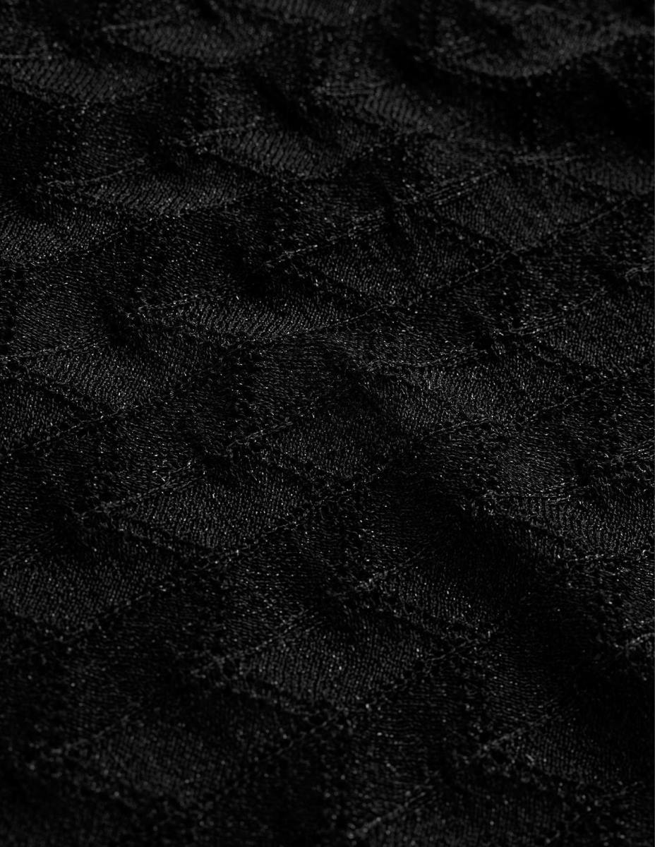 облекло Boden трикотажен плажен топ с v-образно деколте черен металик Жени LL68626