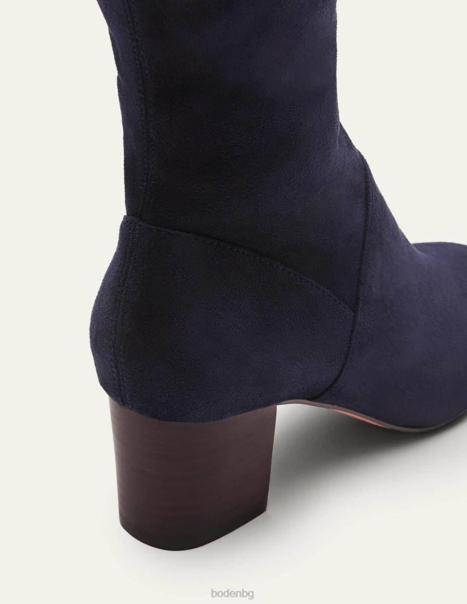 обувки Boden еластични ботуши с кръгли пръсти военноморски флот Жени LL682286