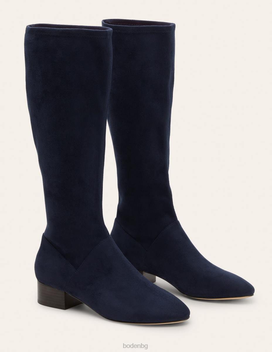 обувки Boden плоски еластични ботуши военноморски флот Жени LL682600