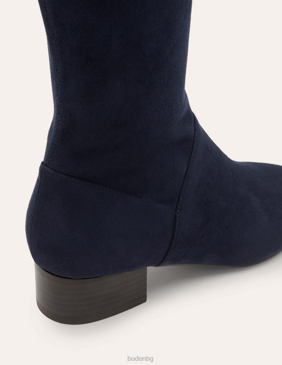 обувки Boden плоски еластични ботуши военноморски флот Жени LL682600