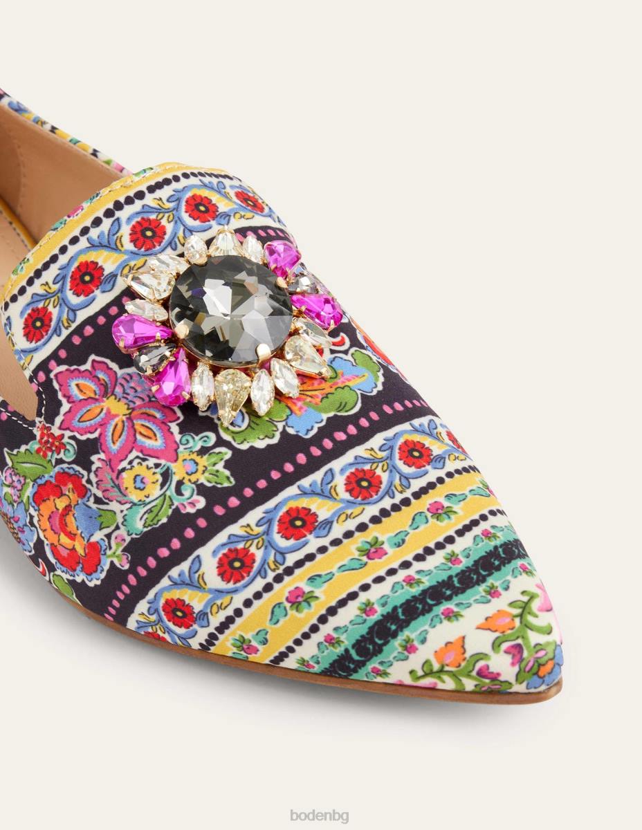 обувки Boden щамповани украсени мокасини карамфил цъфтят Жени LL682293