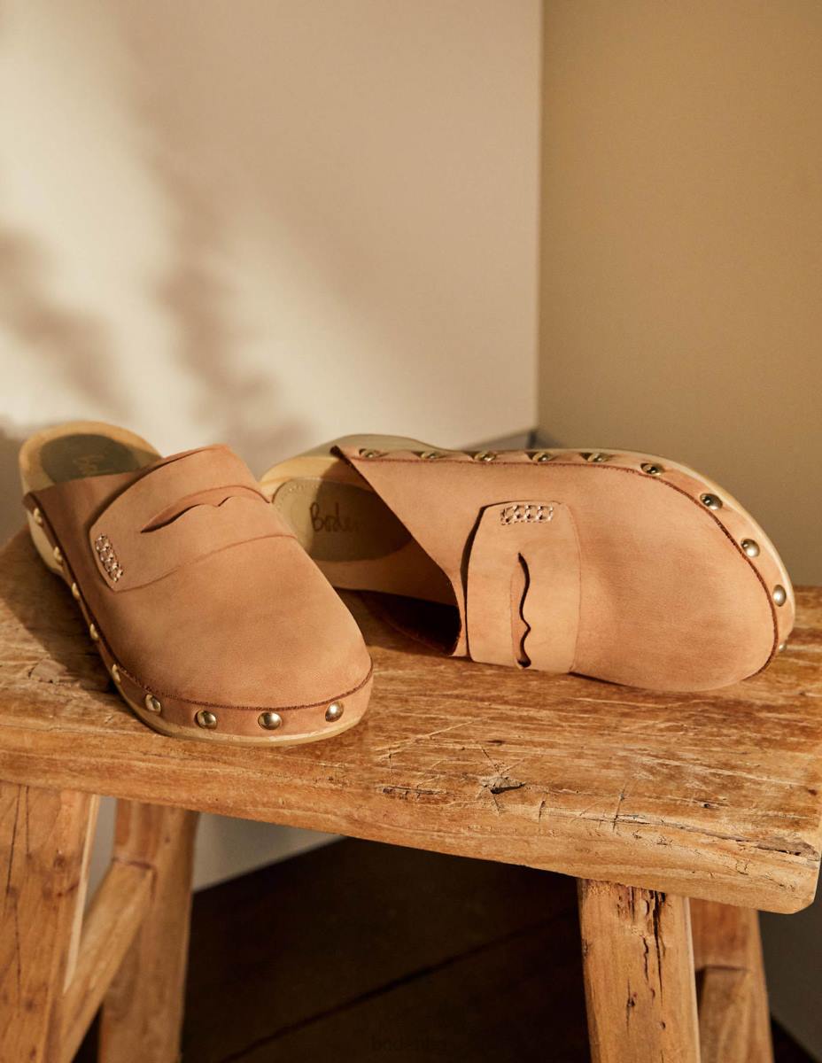 обувки Boden кожени сабо с ток тен Жени LL682370