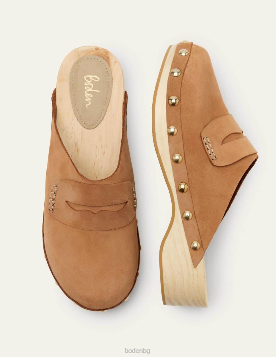 обувки Boden кожени сабо с ток тен Жени LL682370