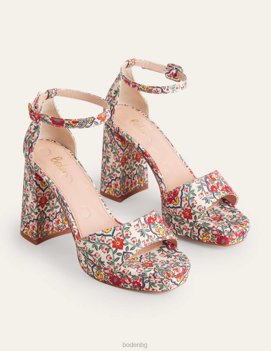обувки Boden сандали на платформа с ток мулти & лоза тераса Жени LL682610
