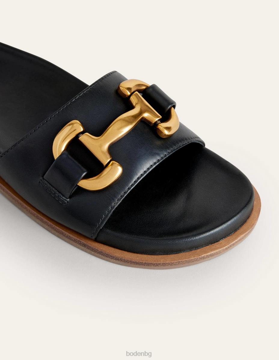 обувки Boden плъзгащи се сандали с ирис черен Жени LL68690