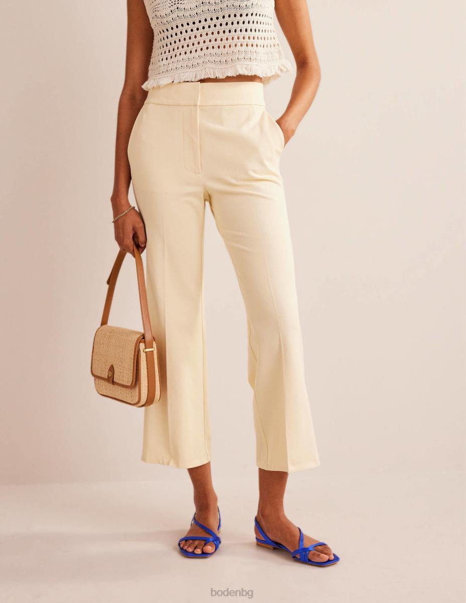 обувки Boden сатенени плоски сандали с халки ярко син сатен Жени LL68695