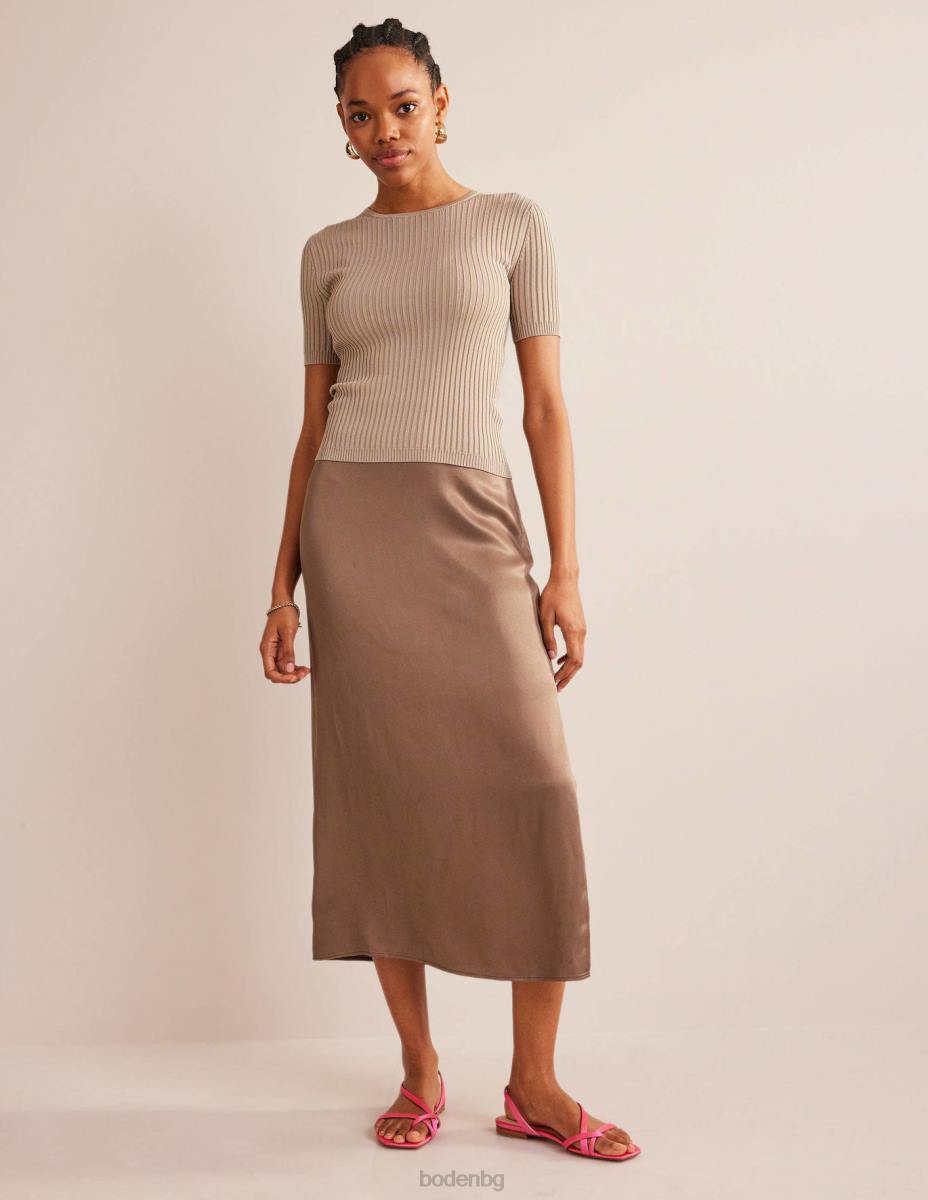 обувки Boden сатенени плоски сандали с халки фестивален розов сатен Жени LL68700