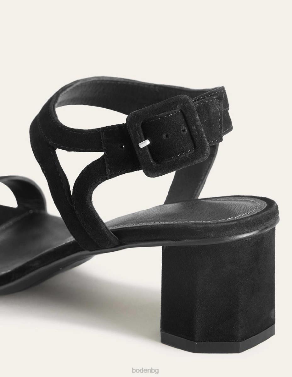 обувки Boden сандали с блок ток черен Жени LL68706