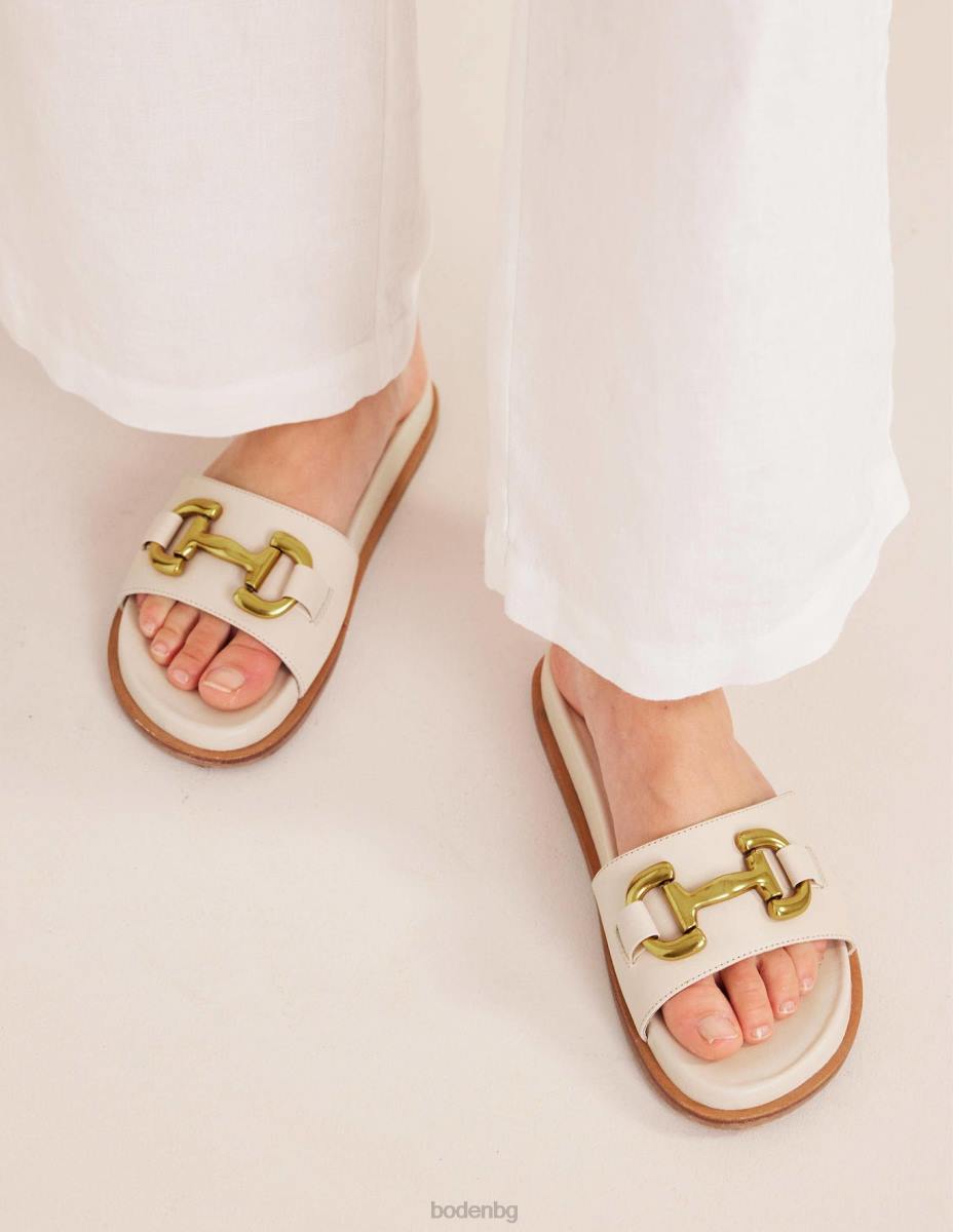 обувки Boden плъзгащи се сандали с ирис екрю Жени LL68713