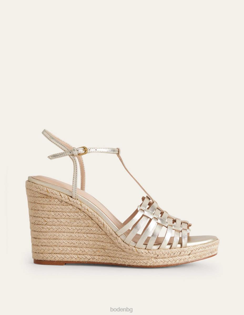 обувки Boden еспадрили с презрамки злато Жени LL68714
