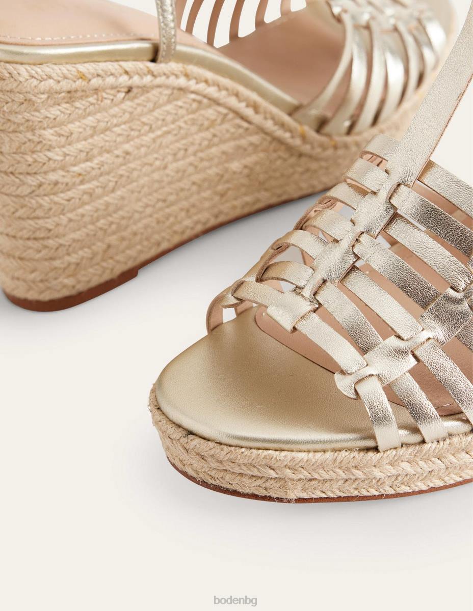 обувки Boden еспадрили с презрамки злато Жени LL68714