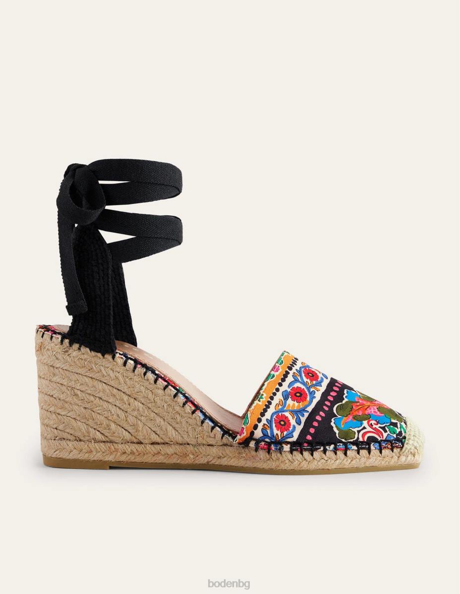обувки Boden клинове с еспадрили esme карамфил цъфтят Жени LL682377