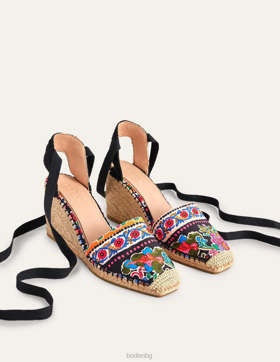 обувки Boden клинове с еспадрили esme карамфил цъфтят Жени LL682377