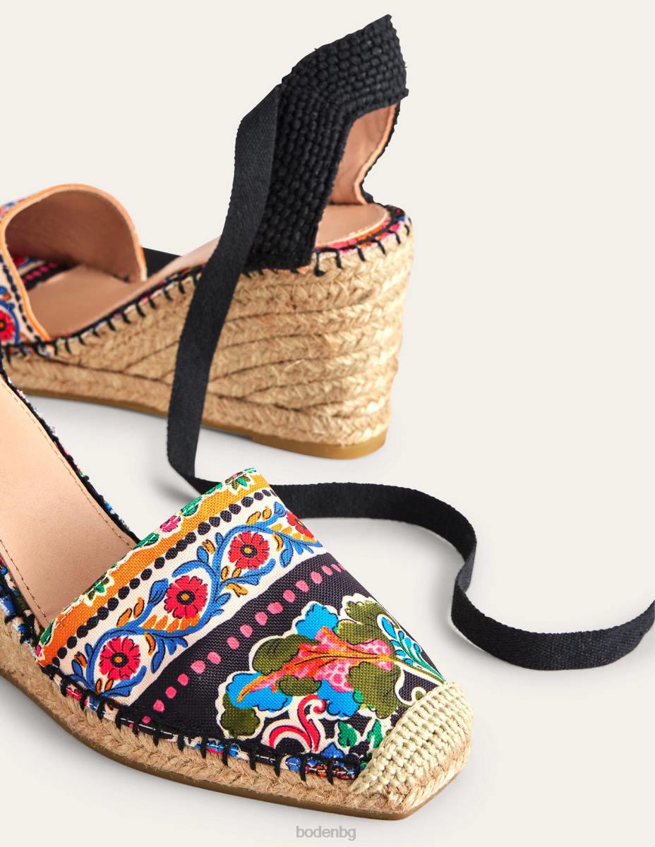 обувки Boden клинове с еспадрили esme карамфил цъфтят Жени LL682377