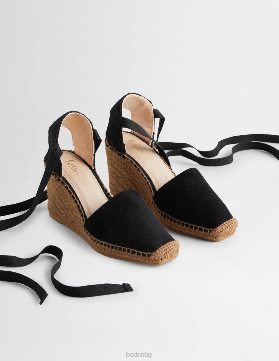 обувки Boden клинове с еспадрили esme черен Жени LL68717