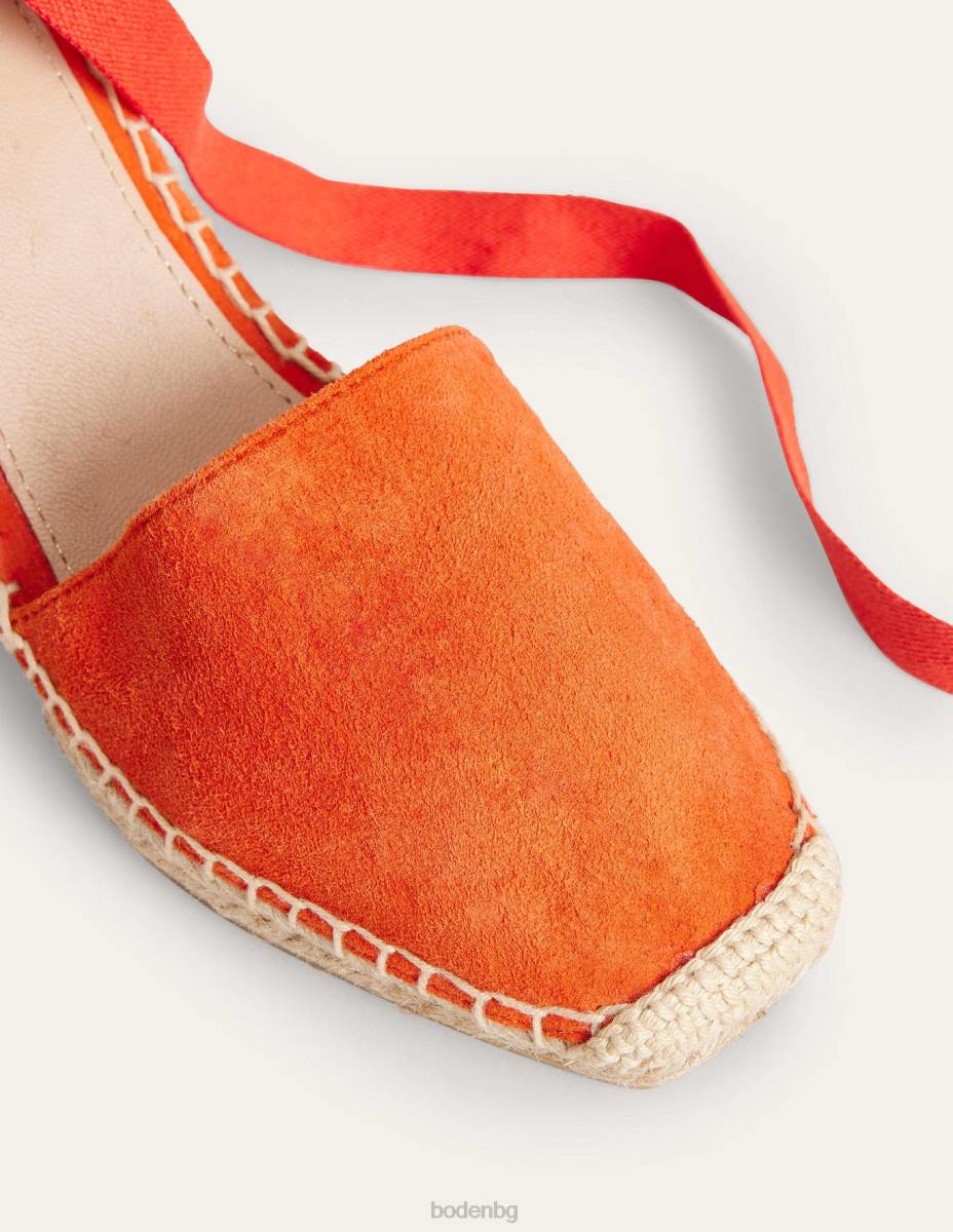 обувки Boden клинове с еспадрили esme vermillon червено Жени LL682289