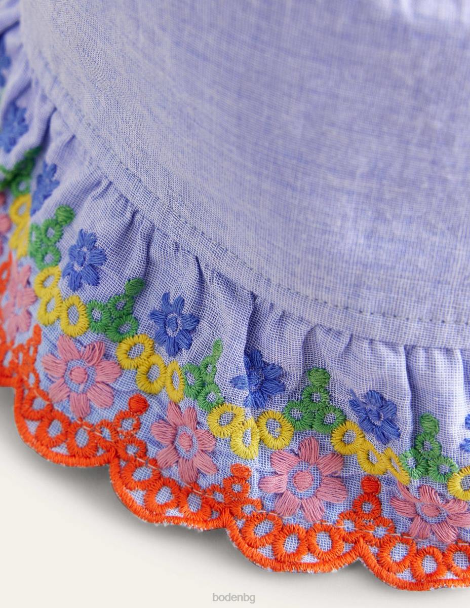 аксесоар Boden шапка тип кофа broderie шамбре синьо бебе LL68561