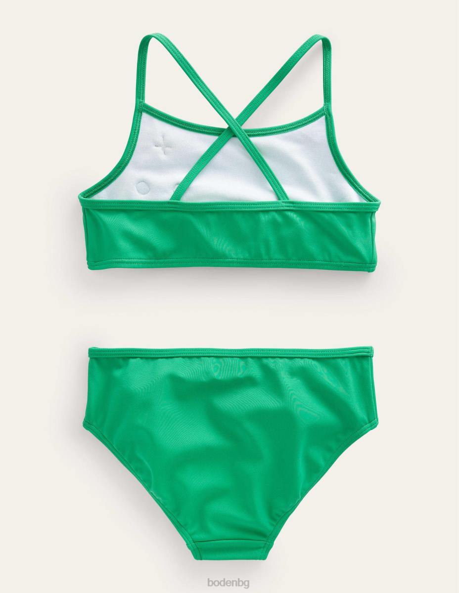 облекло Boden бикини с цветя зелен пипер бебе LL683313