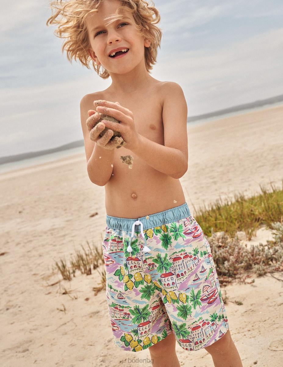 облекло Boden бански шорти мулти сцена бебе LL683326