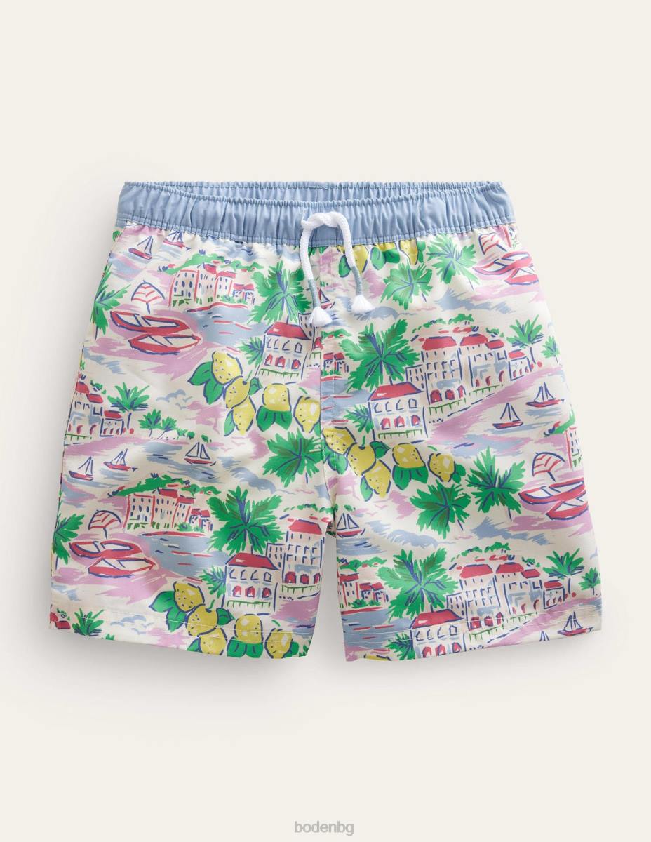 облекло Boden бански шорти мулти сцена бебе LL683326