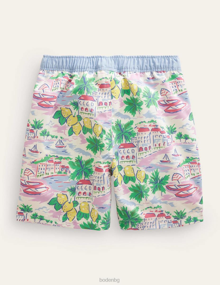 облекло Boden бански шорти мулти сцена бебе LL683326
