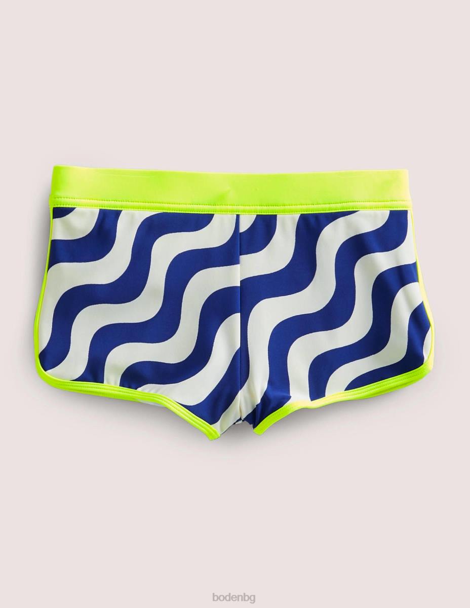 облекло Boden шарени бански шорти конфети от фолио в цвят дъга бебе LL683477