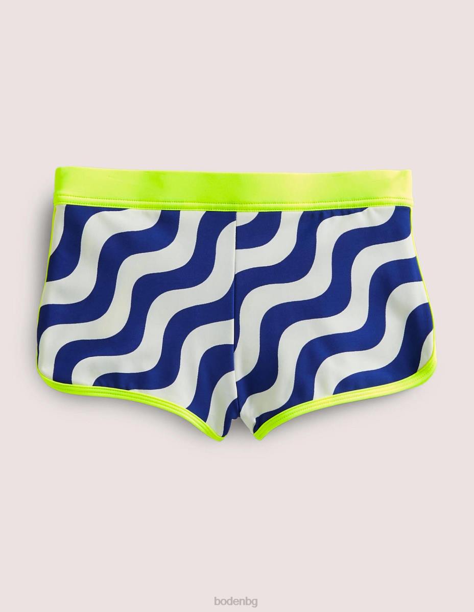 облекло Boden шарени бански шорти конфети от фолио в цвят дъга бебе LL683477