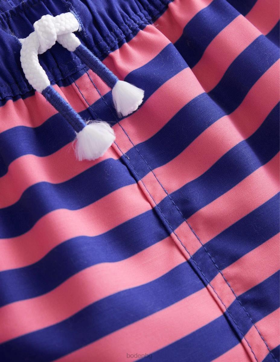 облекло Boden бански шорти азелия и синя ивица бебе LL68439