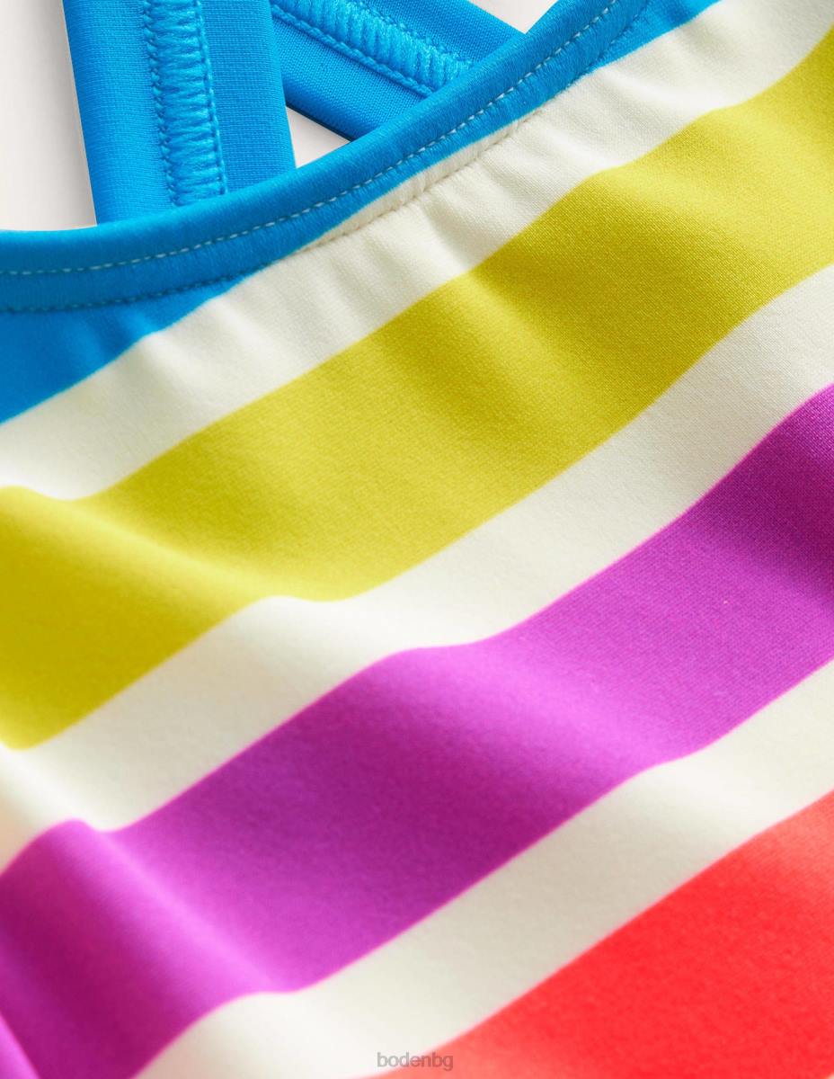 облекло Boden горна част на бикини с кръстосана задна част ивица за пътуване през деня бебе LL68442