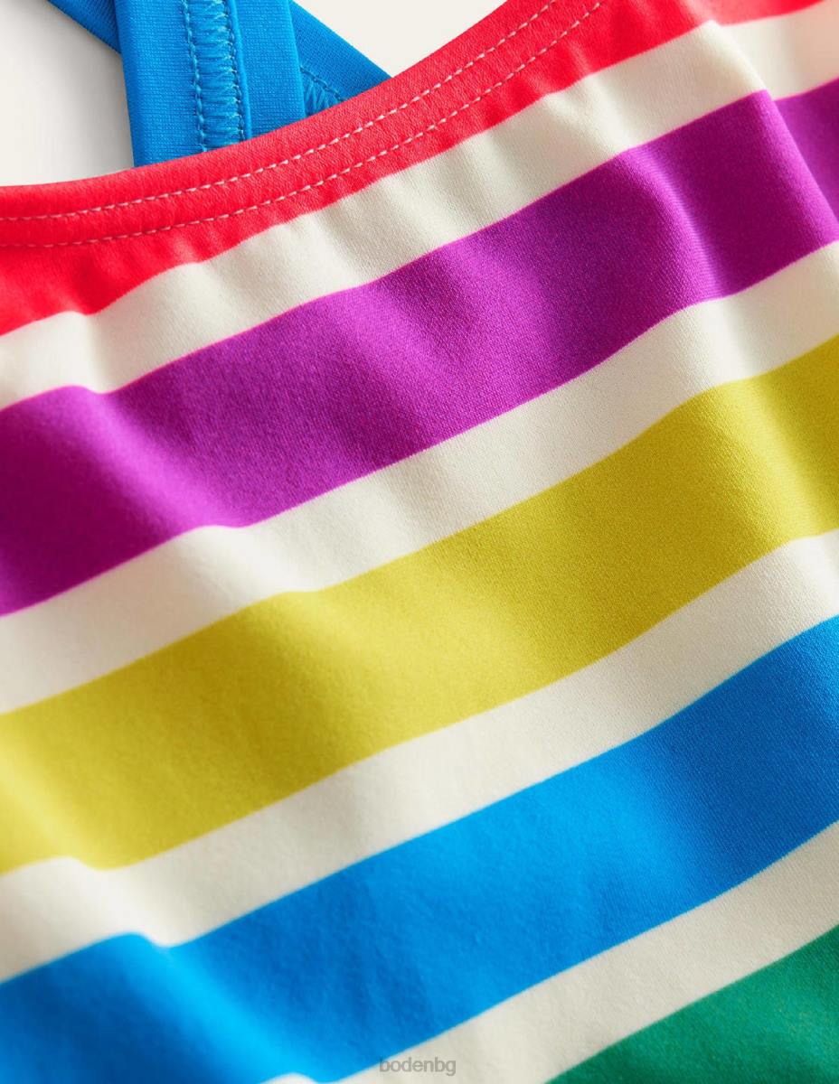 облекло Boden горнище на потници с кръстосана задна част ивица за пътуване през деня бебе LL68443