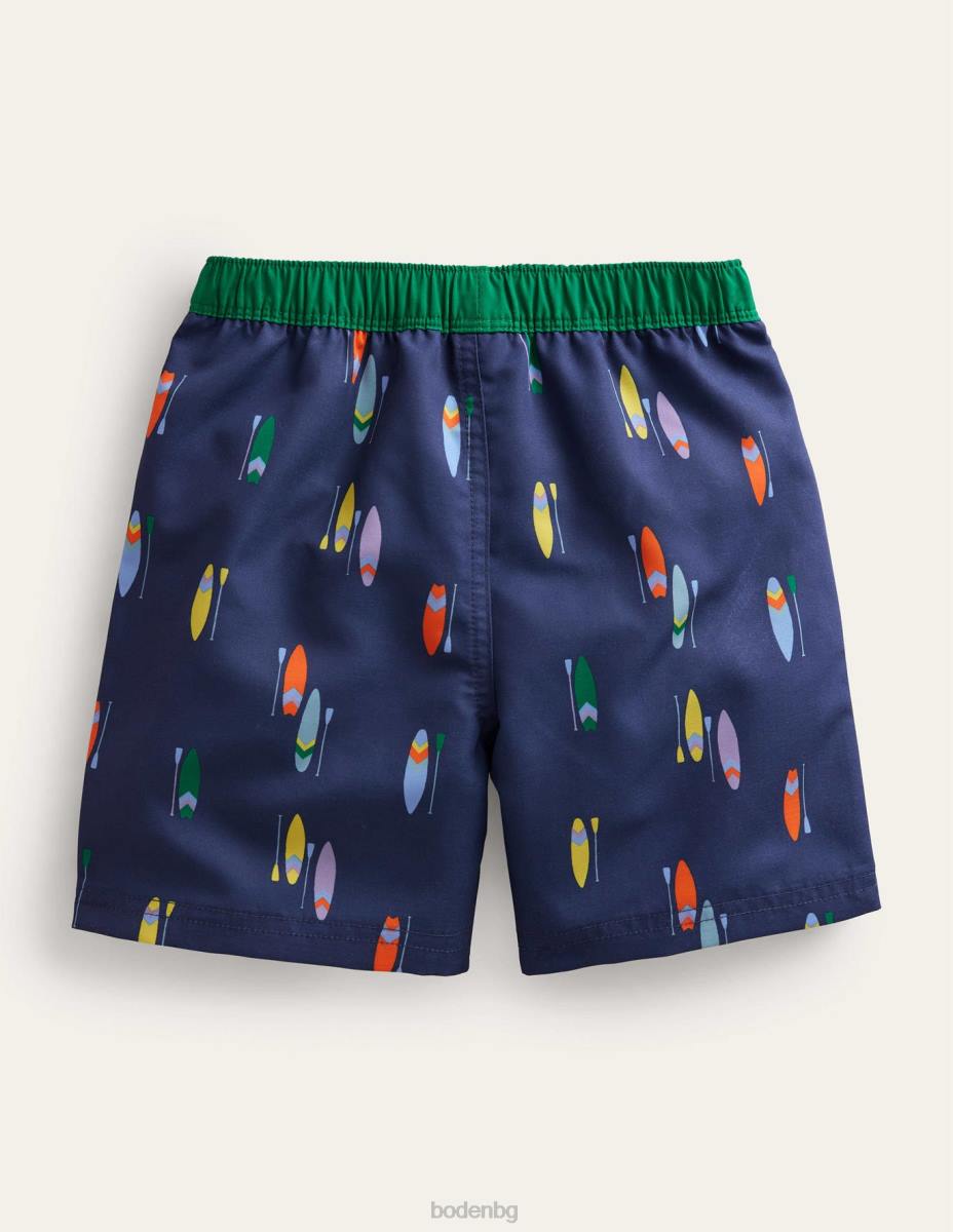 облекло Boden бански шорти дъска за гребло на колежа бебе LL68445