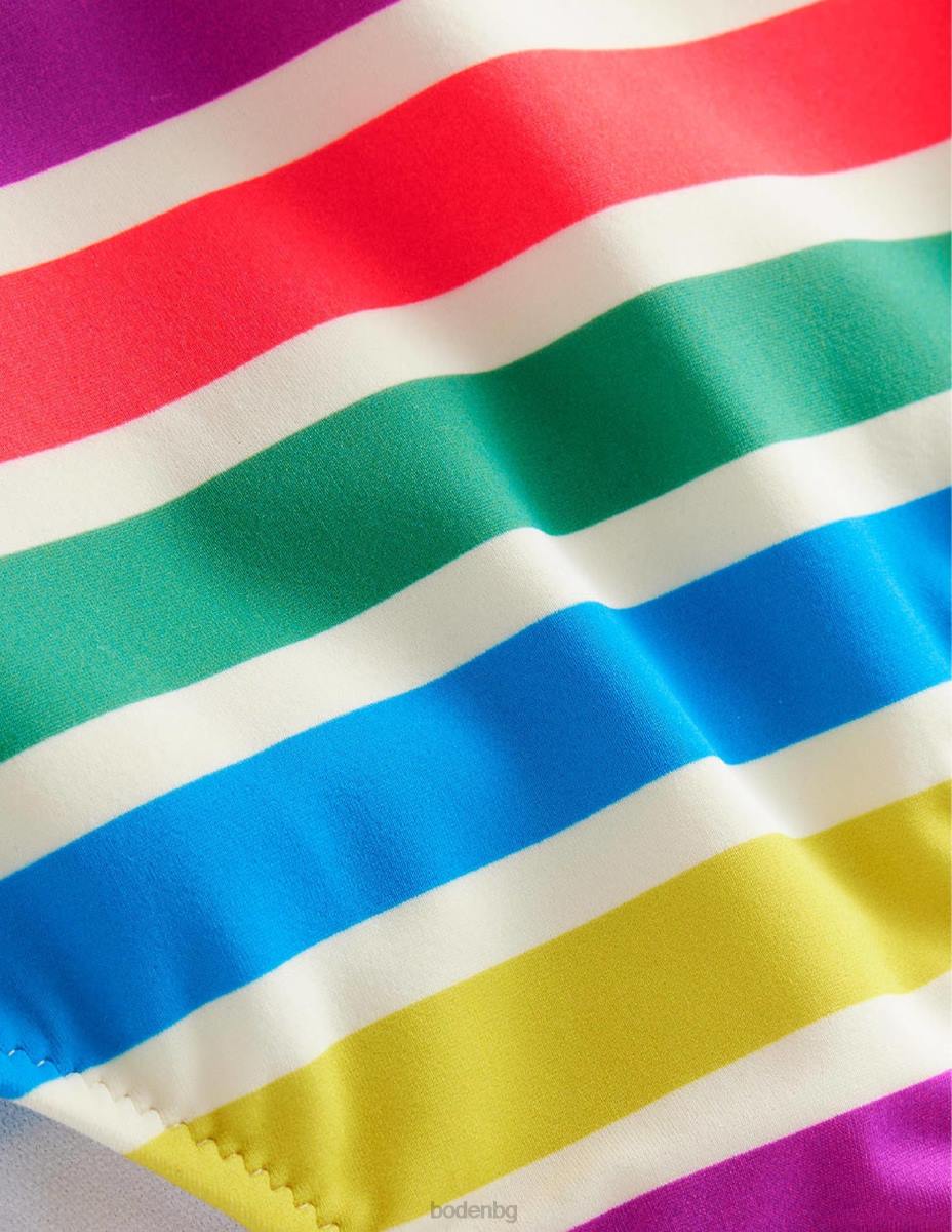 облекло Boden бикини с висока талия ивица за пътуване през деня бебе LL68450