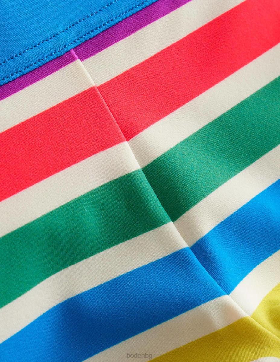 облекло Boden шарени бански шорти ивица за пътуване през деня бебе LL68451