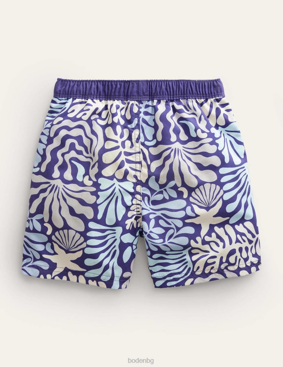 облекло Boden бански шорти десен коралов риф бебе LL68452