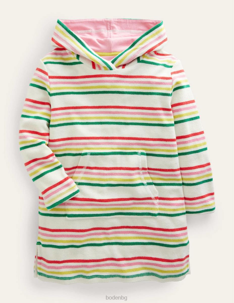 облекло Boden шарена хавлиена плажна рокля мулти райе бебе LL68476