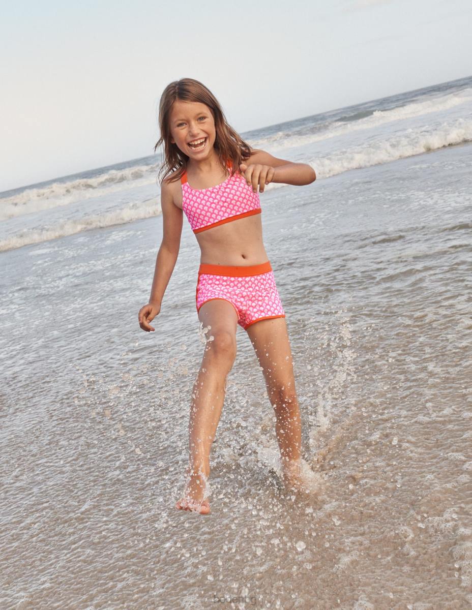 облекло Boden горна част на бикини с кръстосана задна част фойерверк дървен блок бебе LL68478