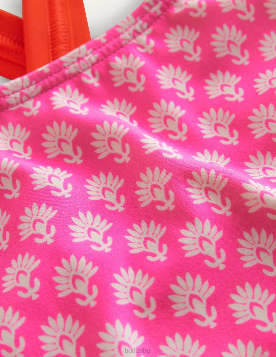 облекло Boden горна част на бикини с кръстосана задна част фойерверк дървен блок бебе LL68478