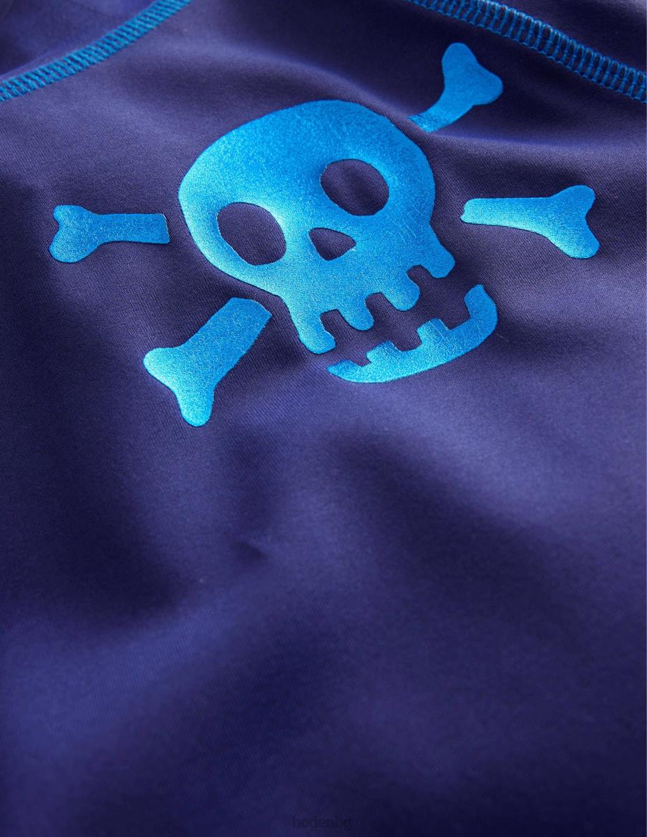 облекло Boden жилетка с лого дясна ивица в синьо и слонова кост бебе LL68480