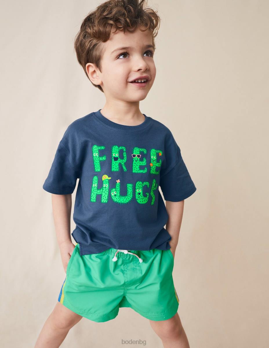 облекло Boden късо спортно райе аспержи бебе LL68481