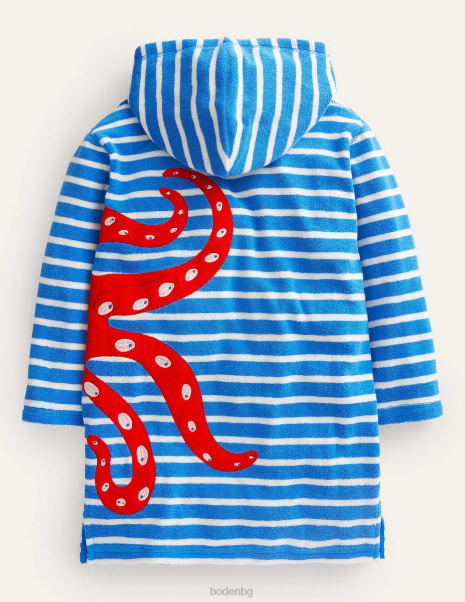 облекло Boden апликация за хавлиени кърпи cabana blue/слонова кост октопод бебе LL68455